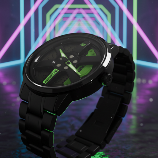 SKMEI 1787 Rotating Wheel Rim Green