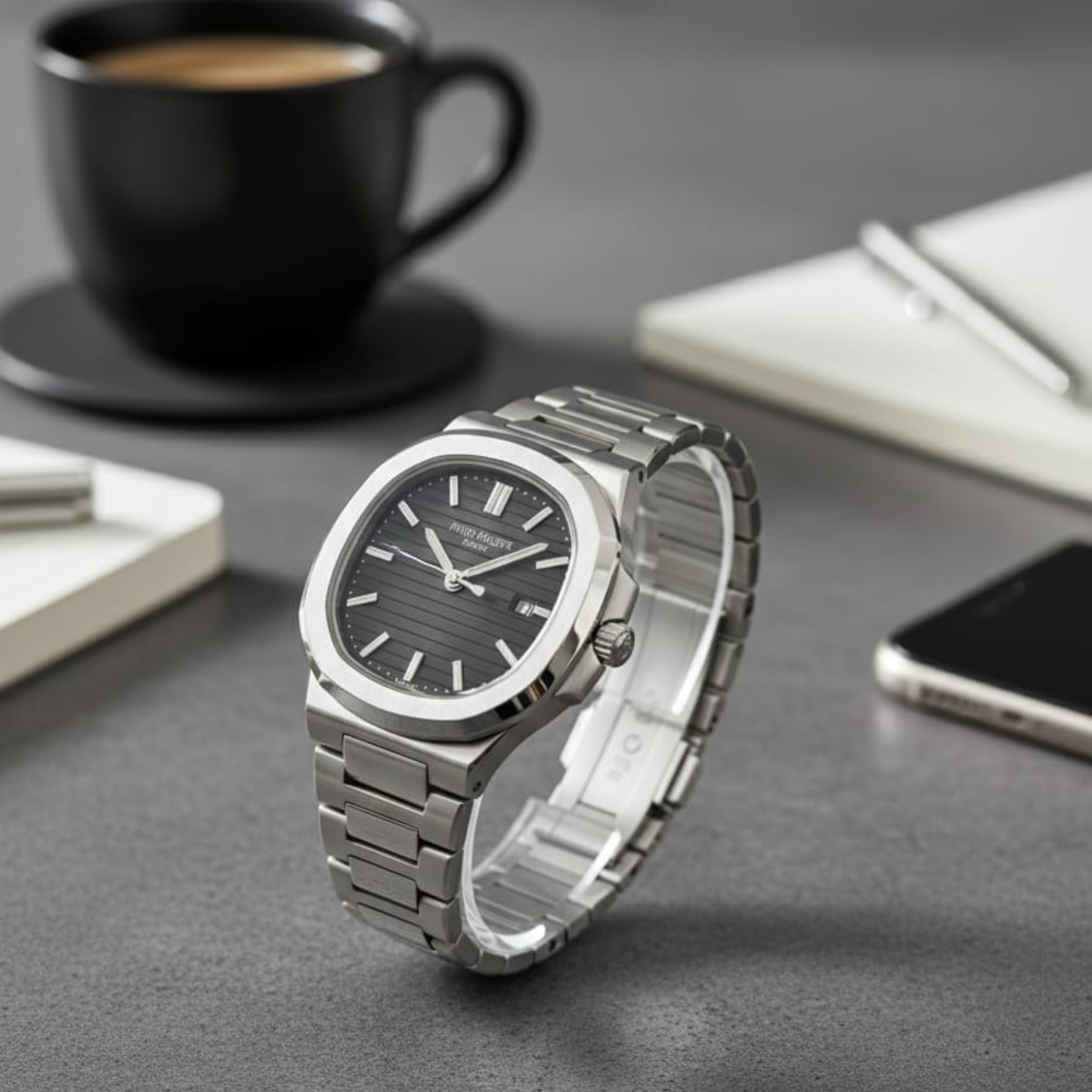 Patek Philippe , Steel and Silver Dial