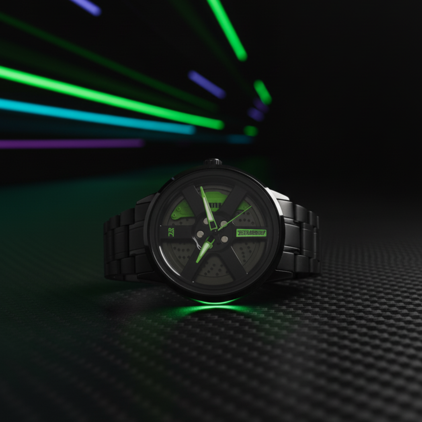 SKMEI 1787 Rotating Wheel Rim Green