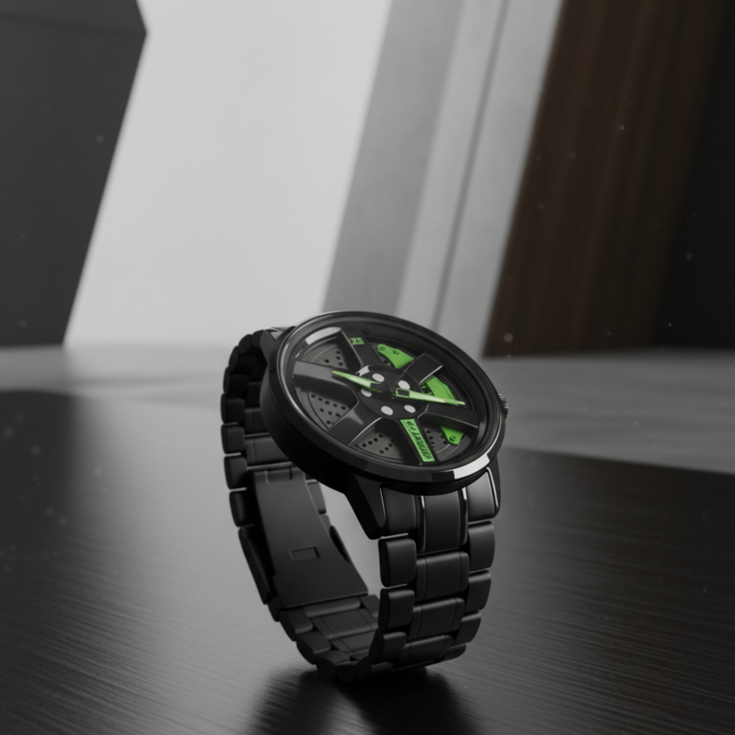 SKMEI 1787 Rotating Wheel Rim Green